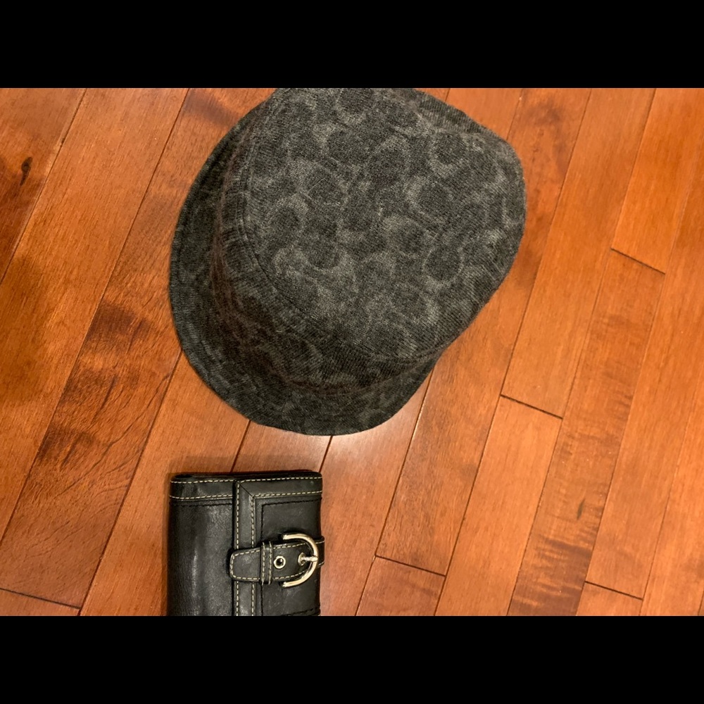 **SOLD**.  Coach Bucket Hat and Wallet